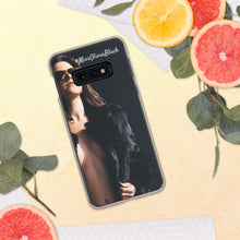 Load image into Gallery viewer, Black Fur &amp; Cleavage Samsung Phone Case
